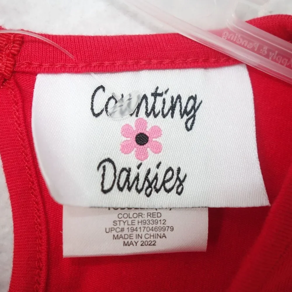 NEW Counting Daisies Christmas 2 Piece Outfit Rudolph Reindeer Girls 3T